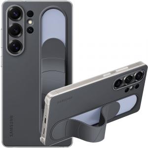 Etui Samsung Silicone Standing Grip Case do Galaxy S25 Ultra, czarne
