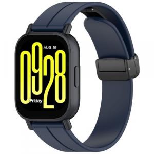 Silikonowy pasek Bizon Strap Watch Silicone L 22 mm do smartwatcha, granatowy