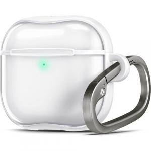 Etui Spigen Ultra Hybrid do Apple AirPods 4, przezroczysto-białe