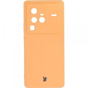 Etui Bizon Case Silicone Sq do Vivo X80 Pro, pomarańczowe