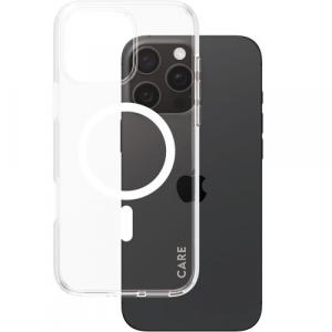 Etui CARE by PanzerGlass Urban Combat Case do MagSafe do iPhone 16 Pro Max, przezroczysto-białe