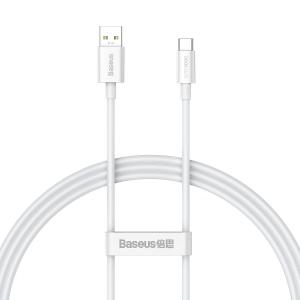 OUTLET: Kabel Baseus Superior Series SUPERVOOC USB-A do USB-C 65W 1m, 480Mb/s, biały