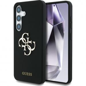 Etui Guess Hardcase Silicone Big 4G Logo Bottom Script do Samsung Galaxy S25, czarne