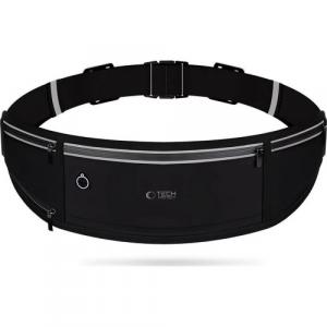 Nerka / saszetka na telefon/klucze/portfel, Tech-Protect M3 Universal Sport Waist Bag, czarna