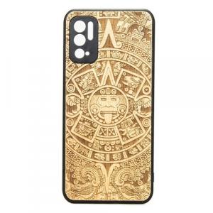 Drewniane etui Bewood Xiaomi Redmi Note 10 5G KALENDARZ AZTECKI ANIEGRE