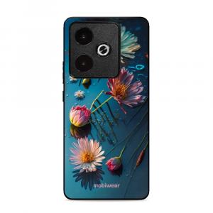 Etui ochronne do Realme GT 7T, Mobiwear Glossy Case, niebiesko-kwieciste