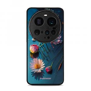 Etui ochronne do Xiaomi 15 Ultra, Mobiwear Glossy Case, niebiesko-kwieciste