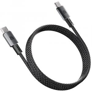 Kabel magnetyczny Adam Elements CASA MS100 USB-C do USB-C, 60W, 1m, czarno-biały
