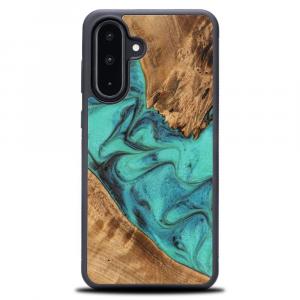 Drewniane etui do Galaxy A56 5G, Bewood Unique Turquoise