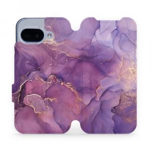 Etui z klapką do Google Pixel 9a, Mobiwear Book, fioletowe