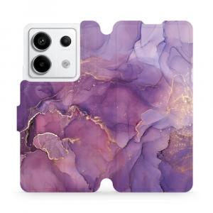 Etui z klapką do Xiaomi Redmi Note 13 Pro 5G, Mobiwear Book, fioletowe