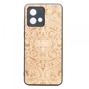 Drewniane etui Bewood Kalendarz Aztecki Aniegre do Motorola Moto G84 5G