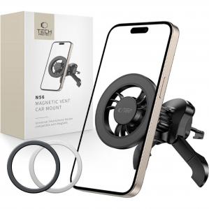 Uchwyt samochodowy, magnetyczny do kratki nawiewu do MagSafe Tech-Protect N56 Magnetic Stable Vent Car Mount, czarny