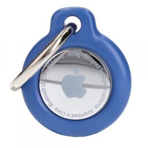 Etui Bizon Case Locator Keychain do Apple AirTag, niebieskie