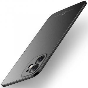OUTLET: Etui MSVII Precise Hole iPhone 12, matowy czarny