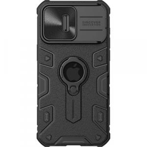 Etui z ochroną aparatu Nillkin CamShield Armor Case do iPhone 15 Pro Max, czarne