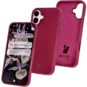 Silikonowe etui Bizon Soft Case do iPhone 16 Plus, ciemnofioletowe