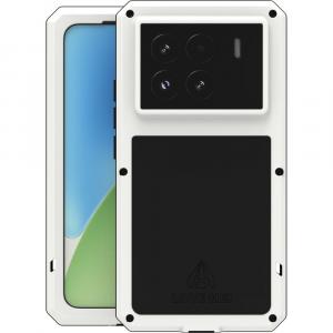 Etui pancerne + szkło LOVE MEI Powerful do Xiaomi 15, białe
