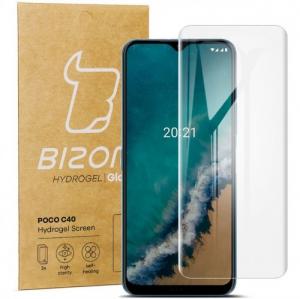 Folia hydrożelowa na ekran Bizon Glass Hydrogel dla Poco C40 / Redmi 10C, 2 sztuki