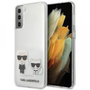 Etui Karl Lagerfeld HC Karl & Choupette Galaxy S21 Plus, przezroczyste