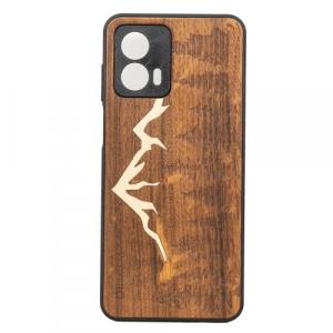 Drewniane etui Bewood Motorola G53 5G, Góry Imbuia