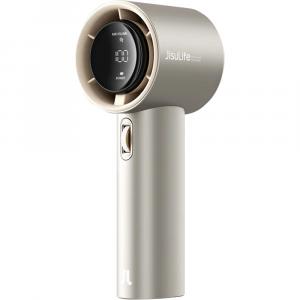 Wiatrak podręczny, biurkowy wentylator, wiatraczek JisuLife Handheld Fan Pro1 S FA53 5000 mAh, beżowo-złoty