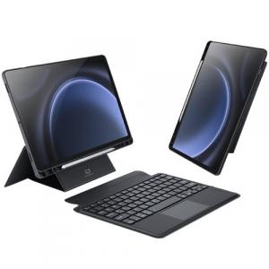 Etui z klawiaturą Bluetooth Dux Ducis (DK Series) do Galaxy Tab S9 FE, czarne