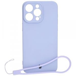 Etui Bizon Case Silicone do iPhone 15 Pro Max, jasnofioletowe