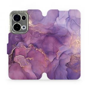 Etui z klapką do Oppo Reno13, Mobiwear Book, fioletowe