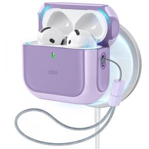 Etui ESR Orbit HaloLock MagSafe do AirPods 4, fioletowe