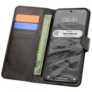 Etui z klapką Bizon Case Pocket do Oppo Reno 12, czarne