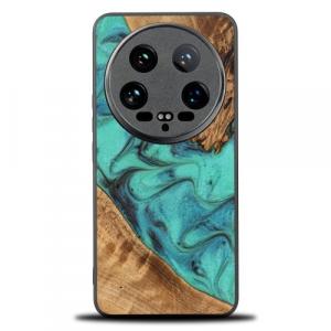 Drewniane etui Bewood Unique - Turquoise do Xiaomi 14 Ultra