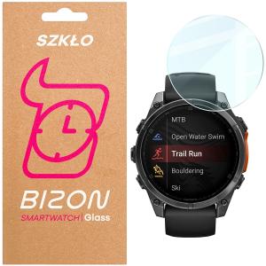 Szkło hartowane na ekran Bizon Glass Watch Clear do Garmin Tactix 8 AMOLED 47 mm