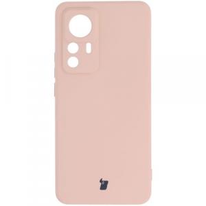 Etui Bizon Case Silicone Sq do Xiaomi 12T Pro, jasnoróżowe