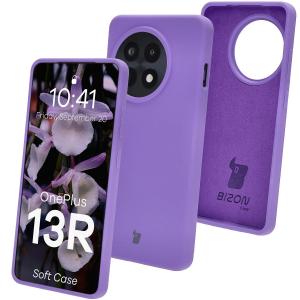 Silikonowe etui Bizon Soft Case do OnePlus 13R, fioletowe