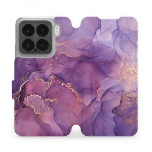 Etui z klapką do Xiaomi 15, Mobiwear Book, fioletowe