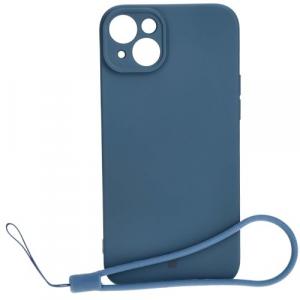 Etui Bizon Case Silicone do iPhone 15 Plus, granatowe