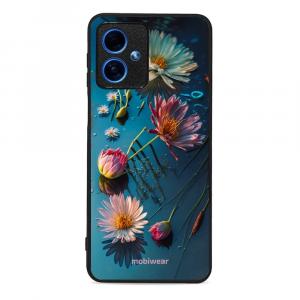 Etui ochronne do Motorola Moto G54 5G, Mobiwear Glossy Case, niebiesko-kwieciste