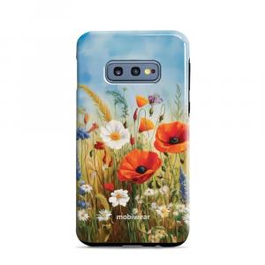 Etui ochronne do Galaxy S10e, Mobiwear Elite Pro, łąkowe kwiaty
