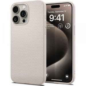 Etui Spigen Liquid Air do iPhone 15 Pro Max, beżowe