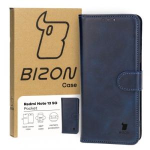 Etui z klapką Bizon Case Pocket do Xiaomi Redmi Note 13 5G, granatowe