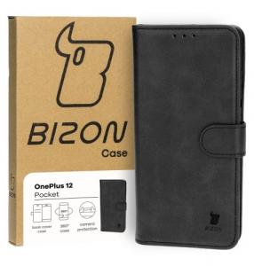 Etui z klapką Bizon Case Pocket do OnePlus 12, czarne