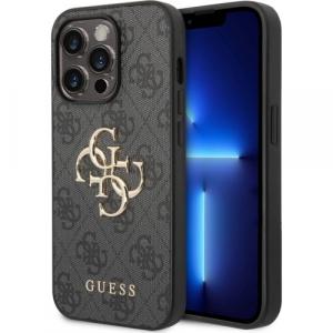 Etui Guess HardCase 4G Big Metal Logo do iPhone 15 Pro Max, szare