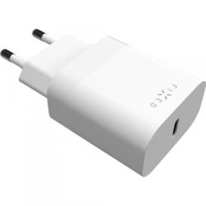 Ładowarka sieciowa Fixed PD Travel Charger, USB-C, 20 W, biała