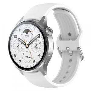 Pasek Bizon Strap Watch Silicone Pro do Xiaomi Watch S1 Pro, biały