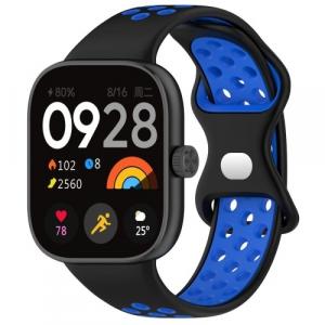 Pasek Bizon Strap Watch Octo do Xiaomi Redmi Watch 4/Xiaomi Band 8 Pro, czarno-niebieski