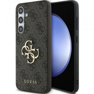 OUTLET: Etui Guess Hardcase 4G Big Metal Logo do Galaxy S24 FE, brązowe