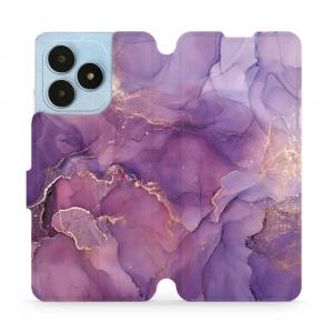 Etui z klapką do Realme Note 50, Mobiwear Book, fioletowe