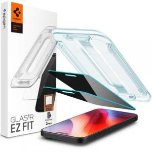 Szkło do etui + Aplikator Spigen Glas.tr Privacy EZ Fit 2-Pack do iPhone 16 Pro