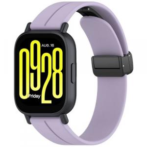Silikonowy pasek Bizon Strap Watch Silicone L 22 mm do smartwatcha, lawendowy